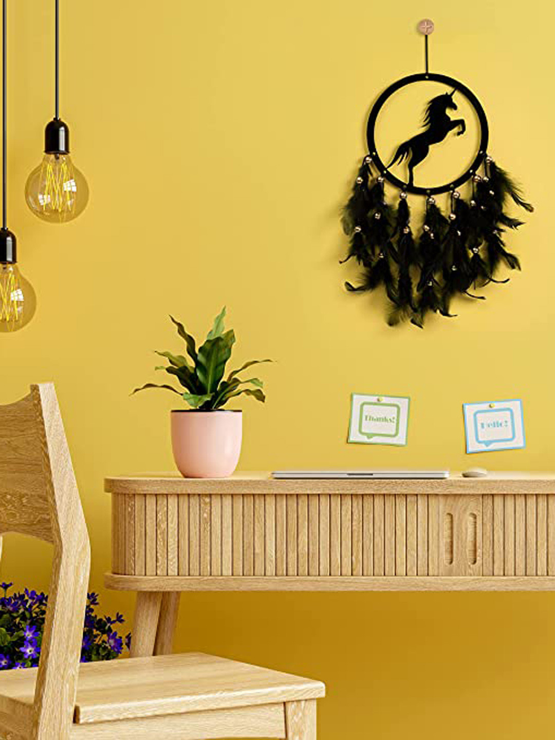 BS AMOR Dream Catcher with Light Metal Tasselled Matte Hanging Bedroom -15In