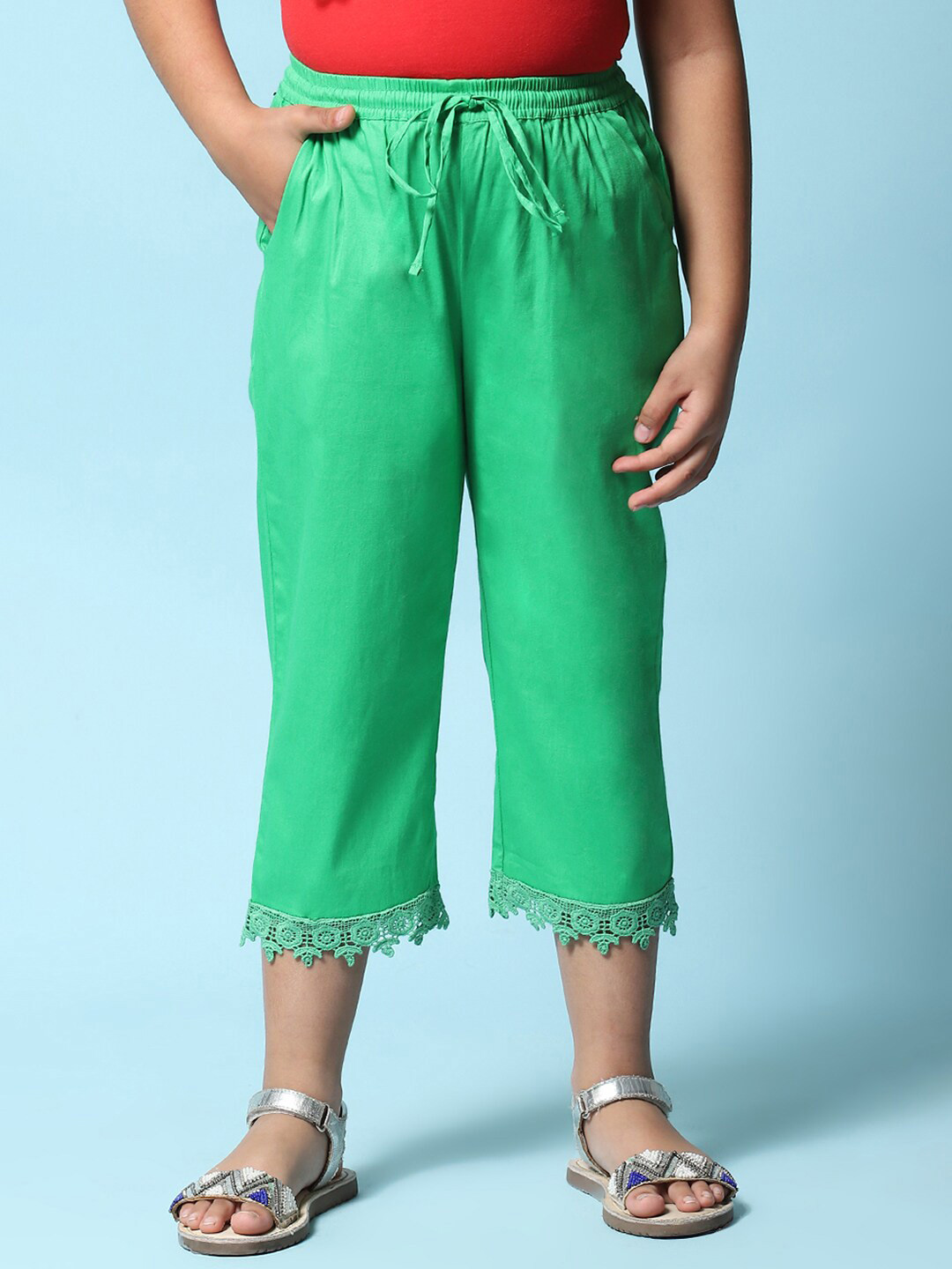 Biba Girls Mid-Rise Drawstring Capris