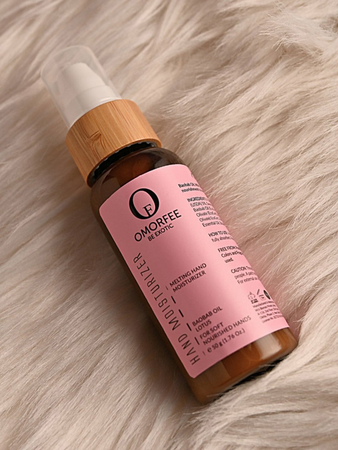 OMORFEE Be Exotic Melting Hand Moisturizer with Baobab & Lotus Oil - 50 g