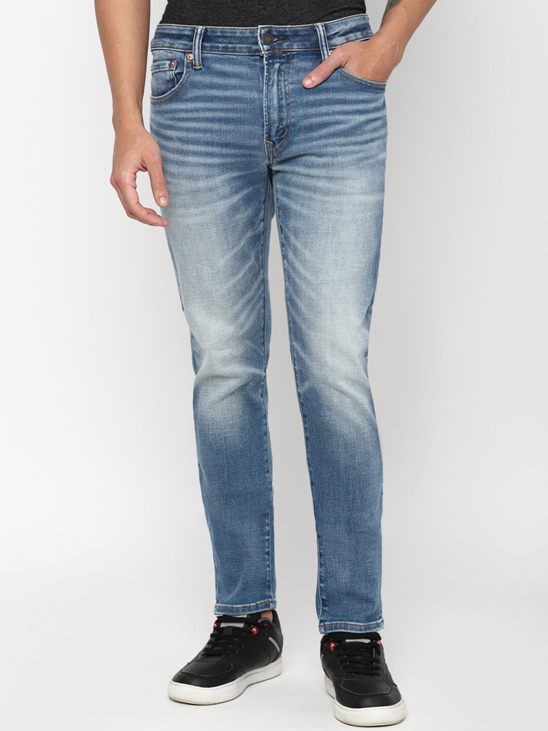 AMERICAN EAGLE OUTFITTERS Men Slim Fit Heavy Fade Jeans