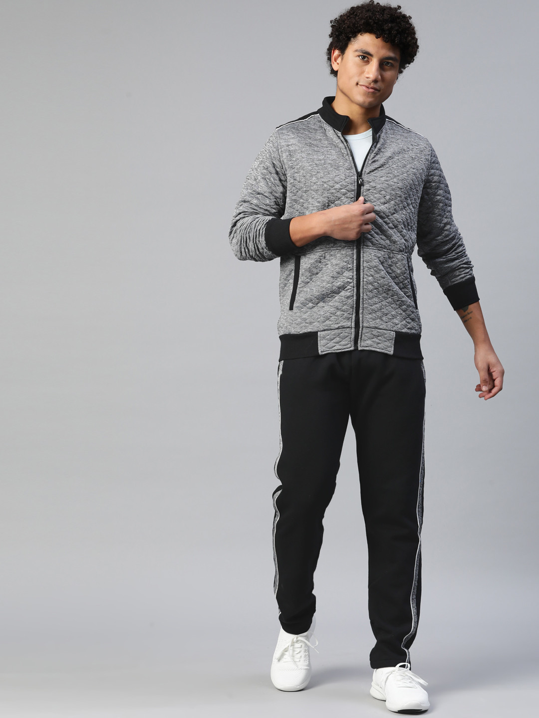 Pierre Carlo Men Textured Tracksuit