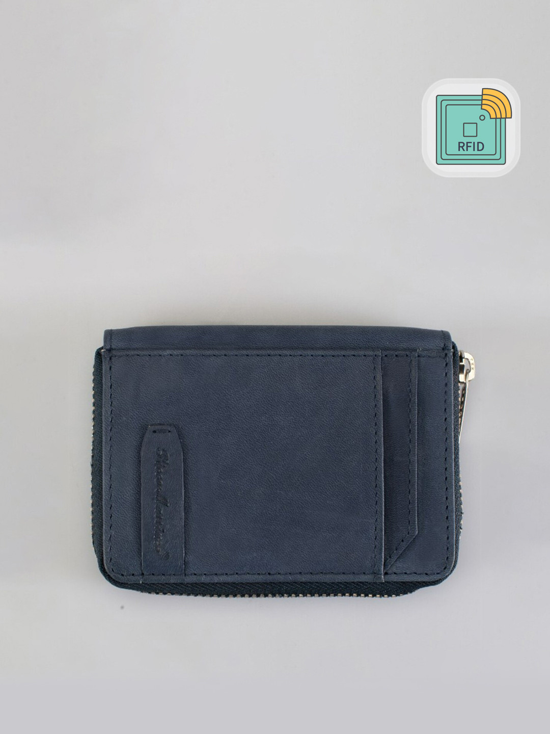 Picco Massimo RFID Protected Leather Zip Around Wallet