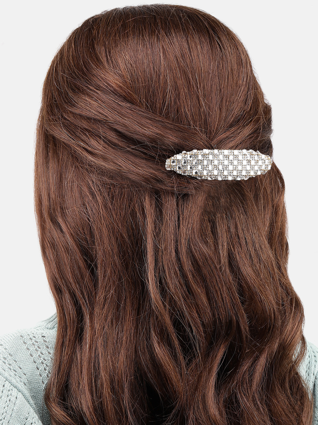 LAIDA Women Embellished Metal French Barrette