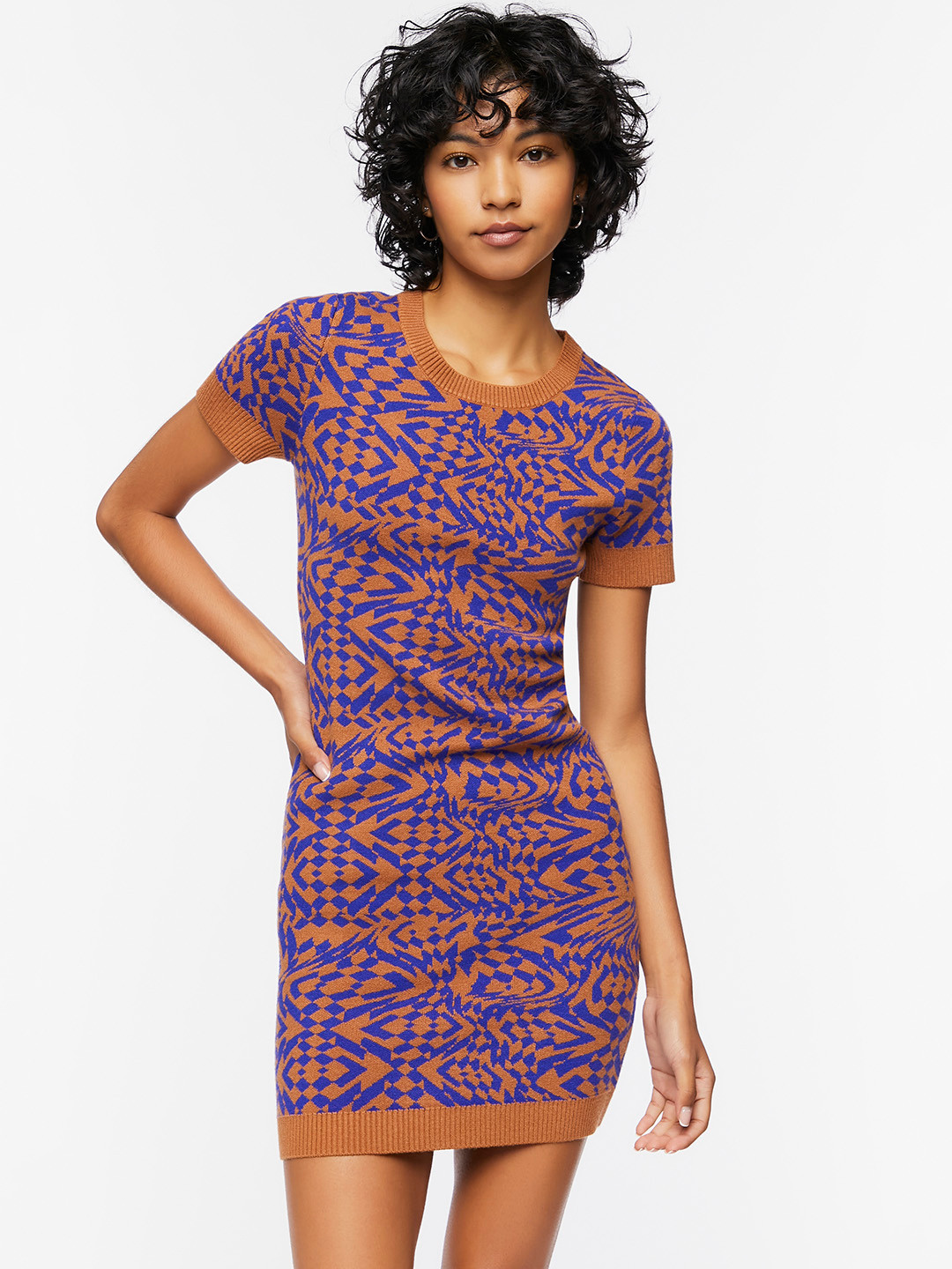 FOREVER 21 Abstract Printed Sheath Dress