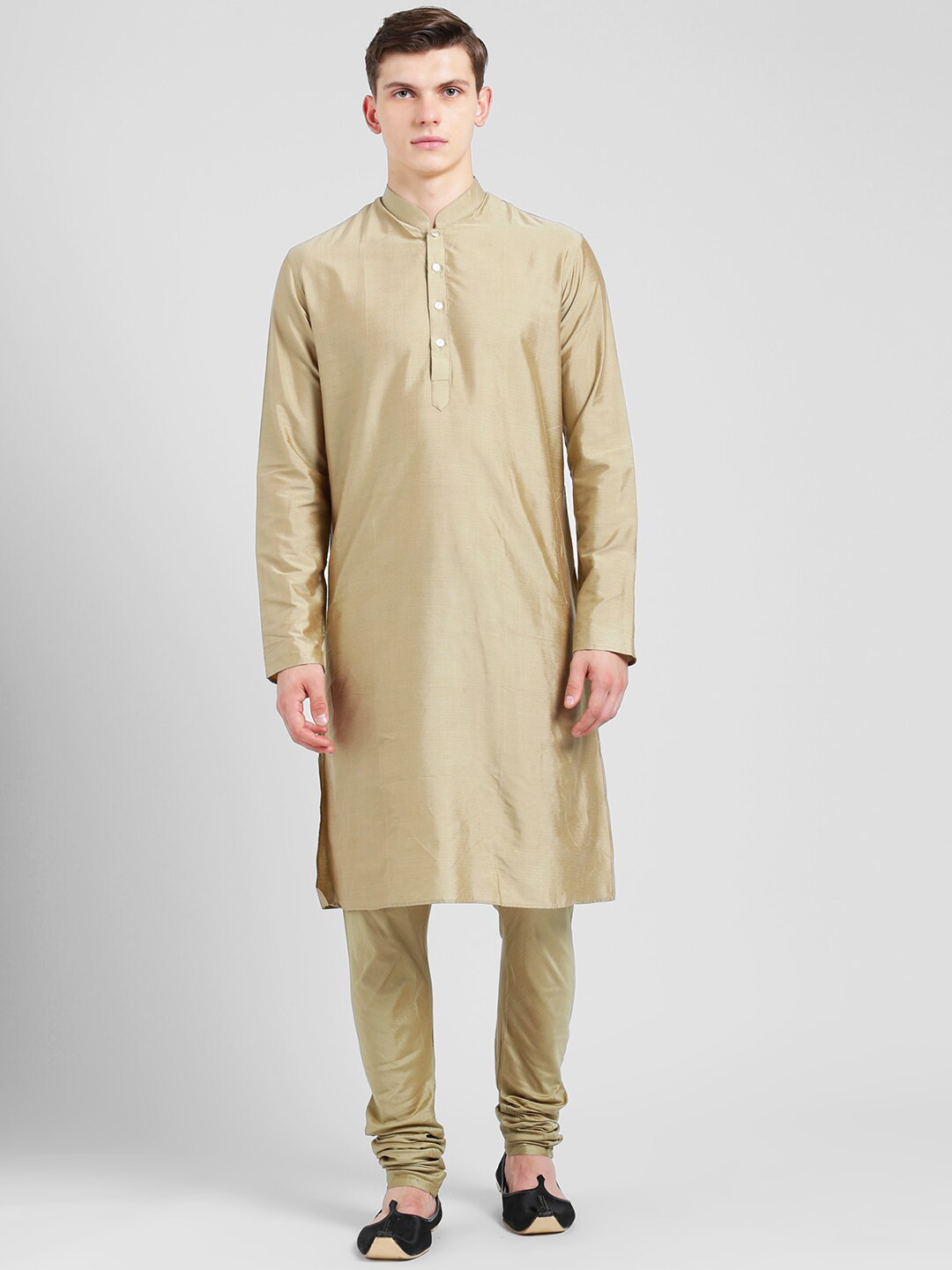 KISAH Men Mandarin Collar Long Sleeve Kurta