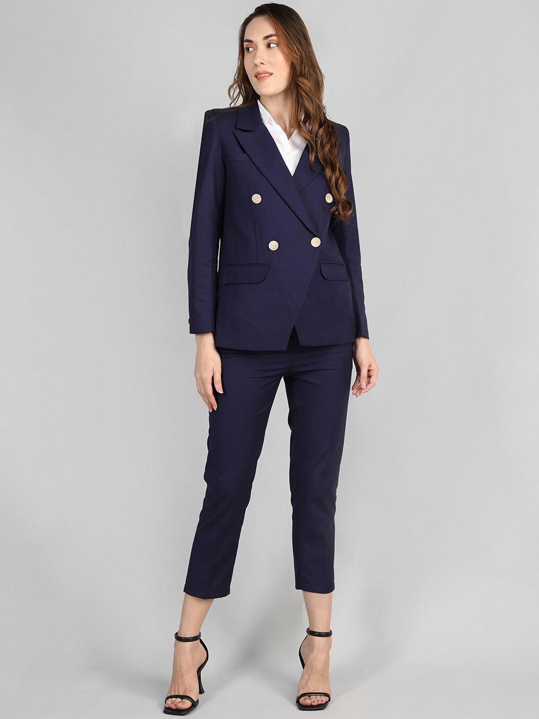 Dlanxa Women Double-Breasted 2-Piece Suit
