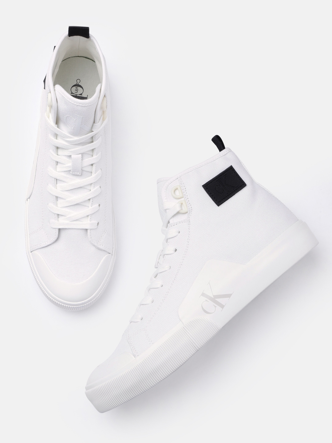 Buy Calvin Klein Jeans Men High Top Sneakers Casual Shoes for Men 21043932 Myntra