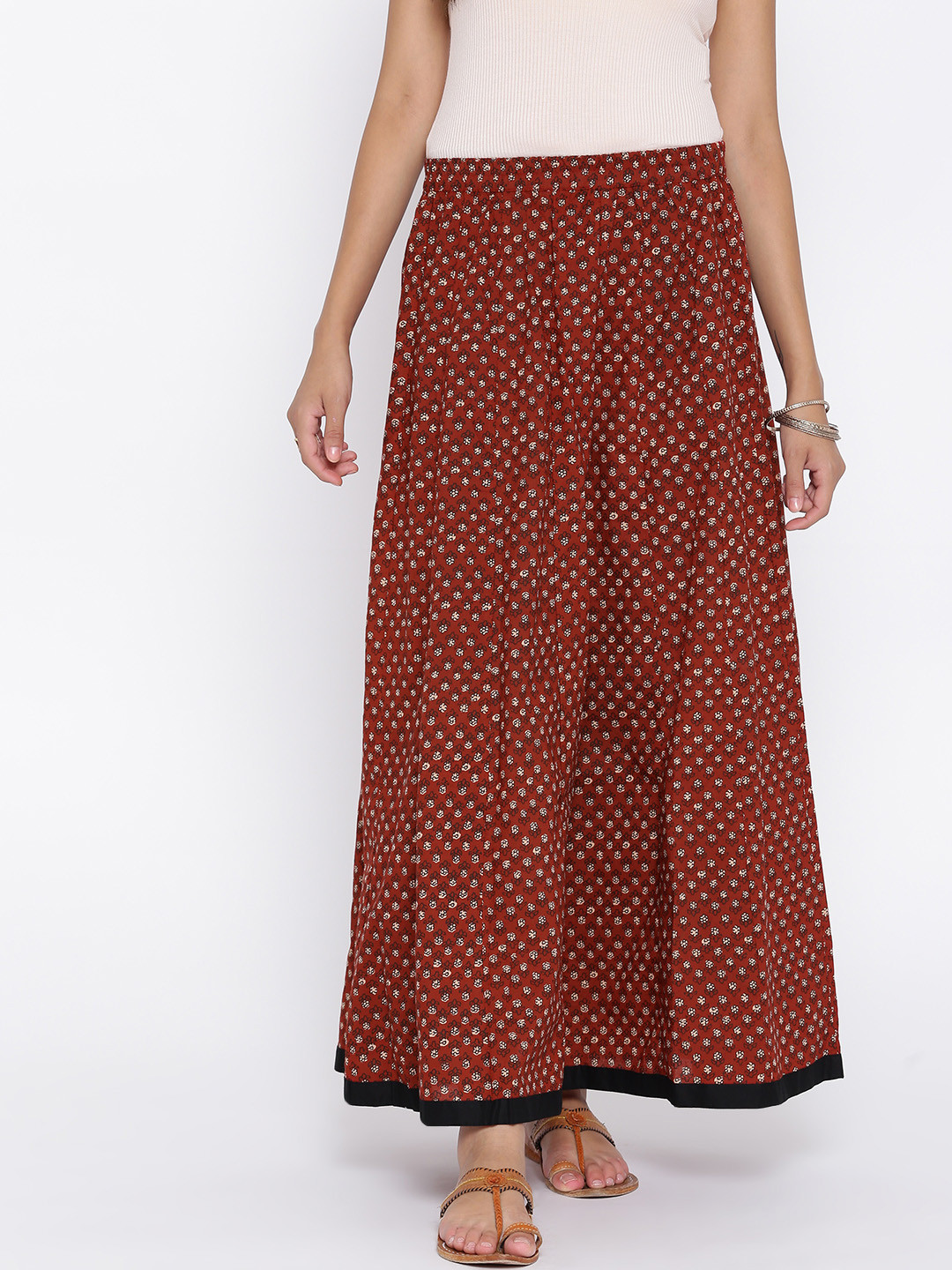 Brick red skirt clearance
