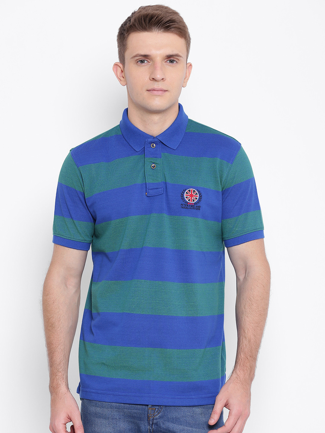 Buy Peter England Casuals Men Blue 
