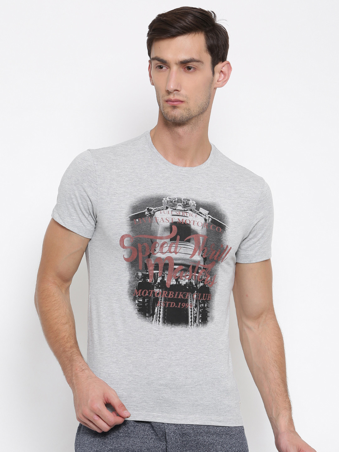 Buy Peter England Casuals Men Grey 