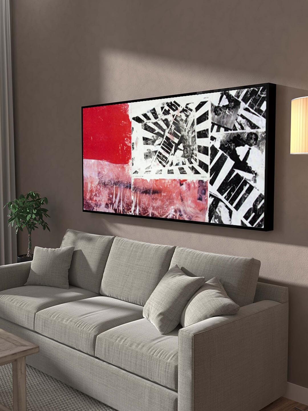 Art Street White & Red New Paris Wall Art