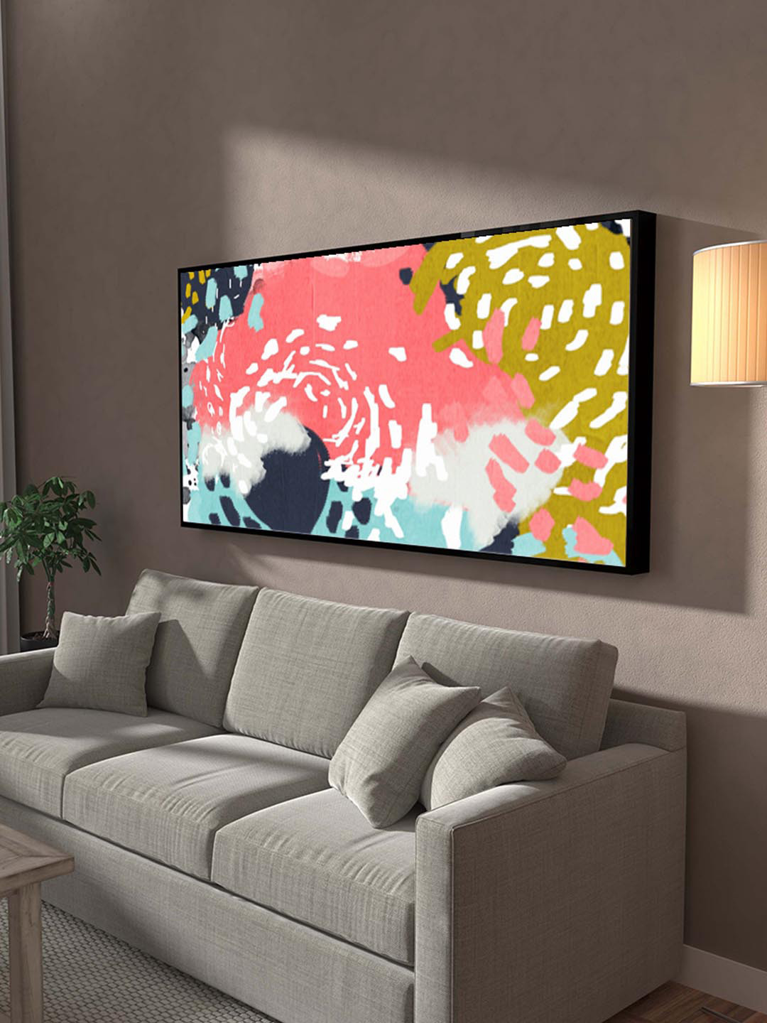 Art Street Pink & White Tropical Colorful Wall Art