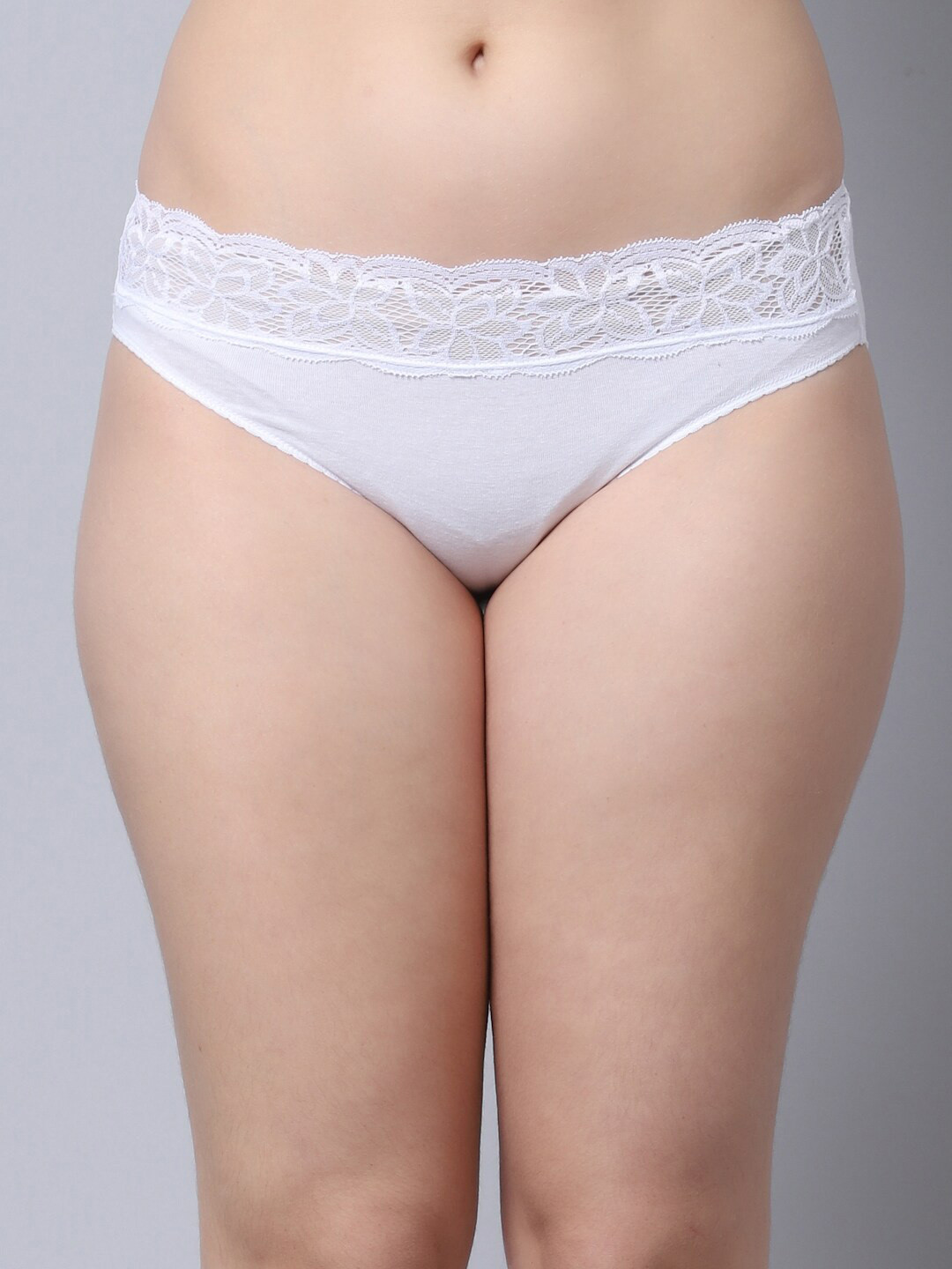 Jinfo Women Cotton Lace Hipster Briefs LP04-02-S