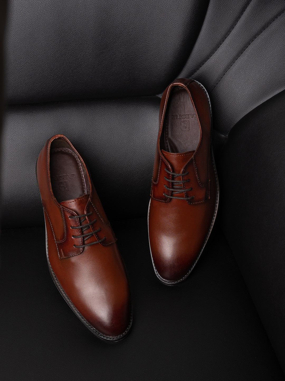 LA BOTTE Men Brown Leather Derbys