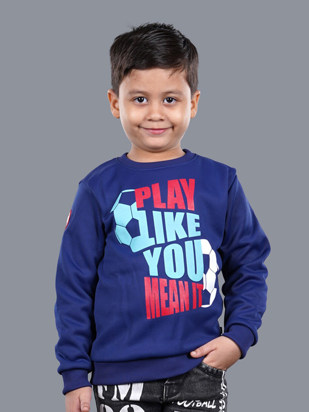 3PIN Boys Round Neck Printed Sweatshirt
