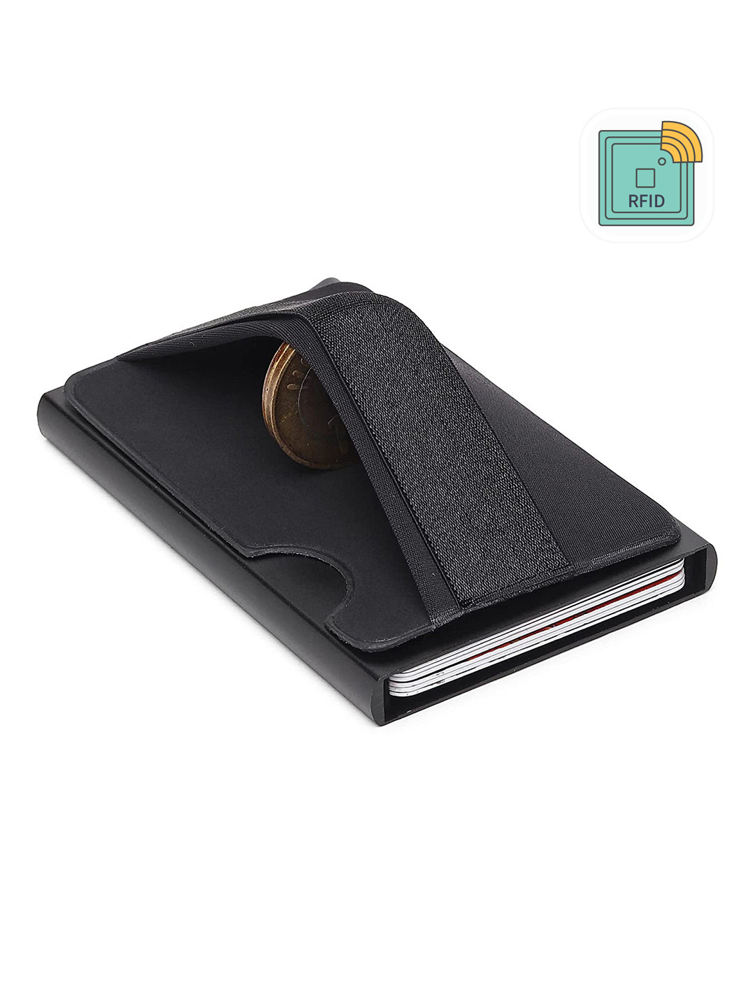 StealODeal Unisex Black Card Holder