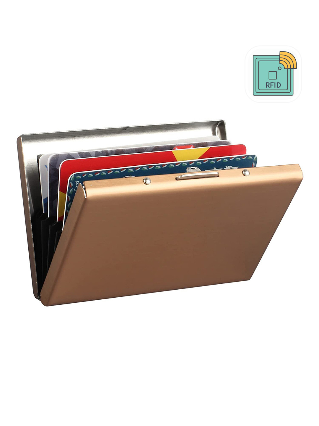 StealODeal Unisex Rose Gold Card Holder