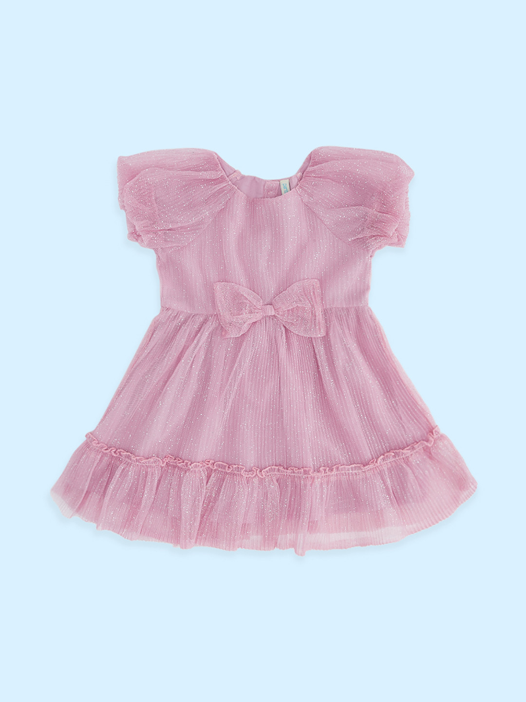 Pantaloons Baby Fit & Flare Round Neck Cotton Dress