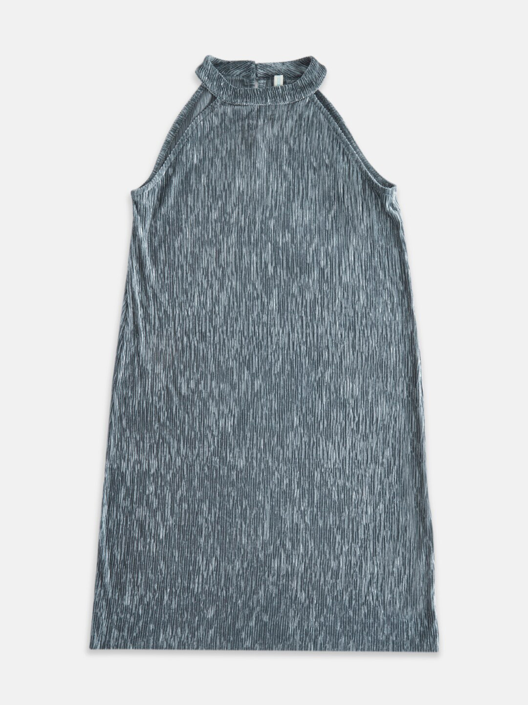 Pantaloons Junior A-Line Round Neck Cotton Dress