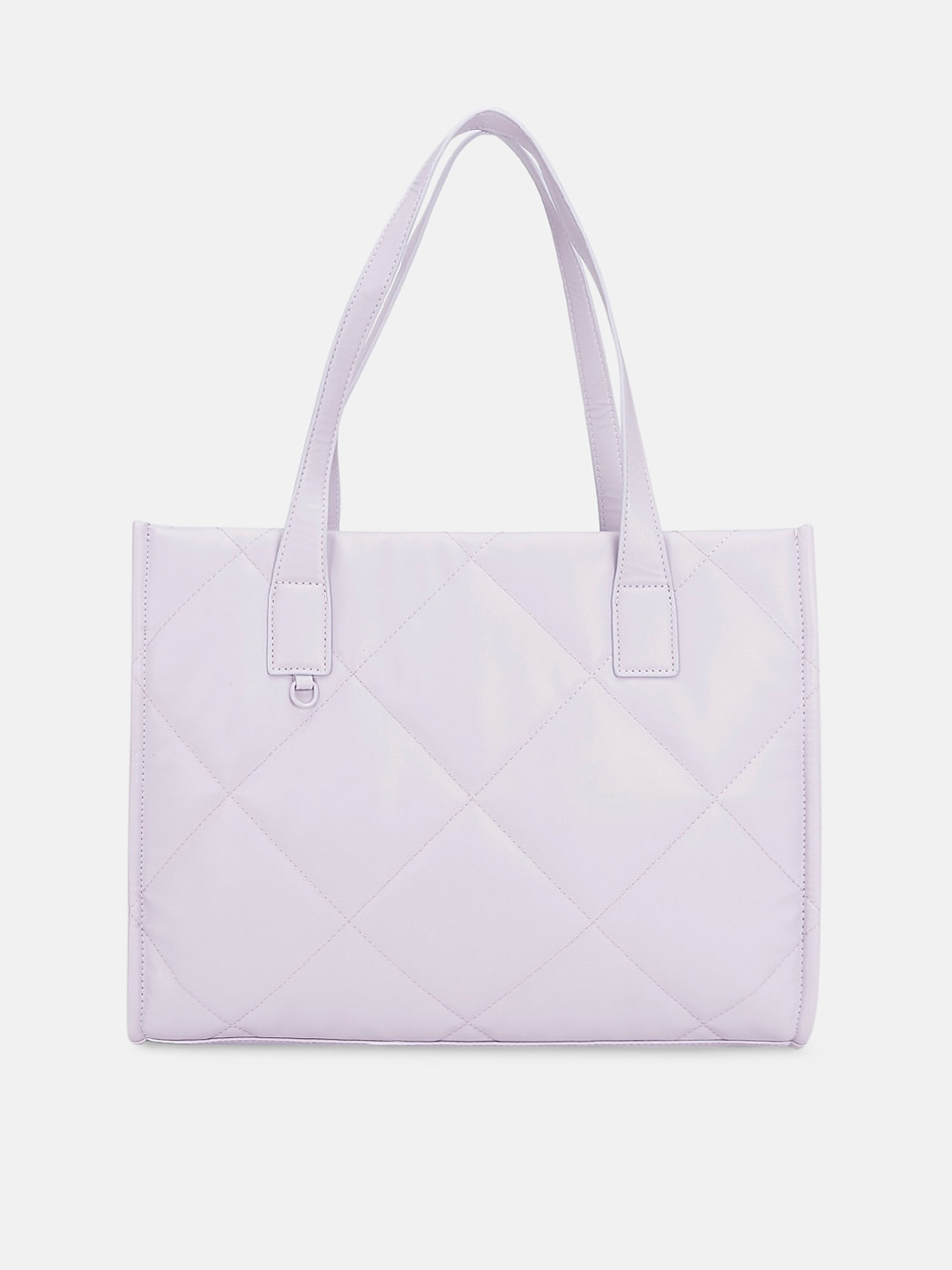 Forever Glam by Pantaloons Leather Oversized Structured Shoulder Bag with Quilted