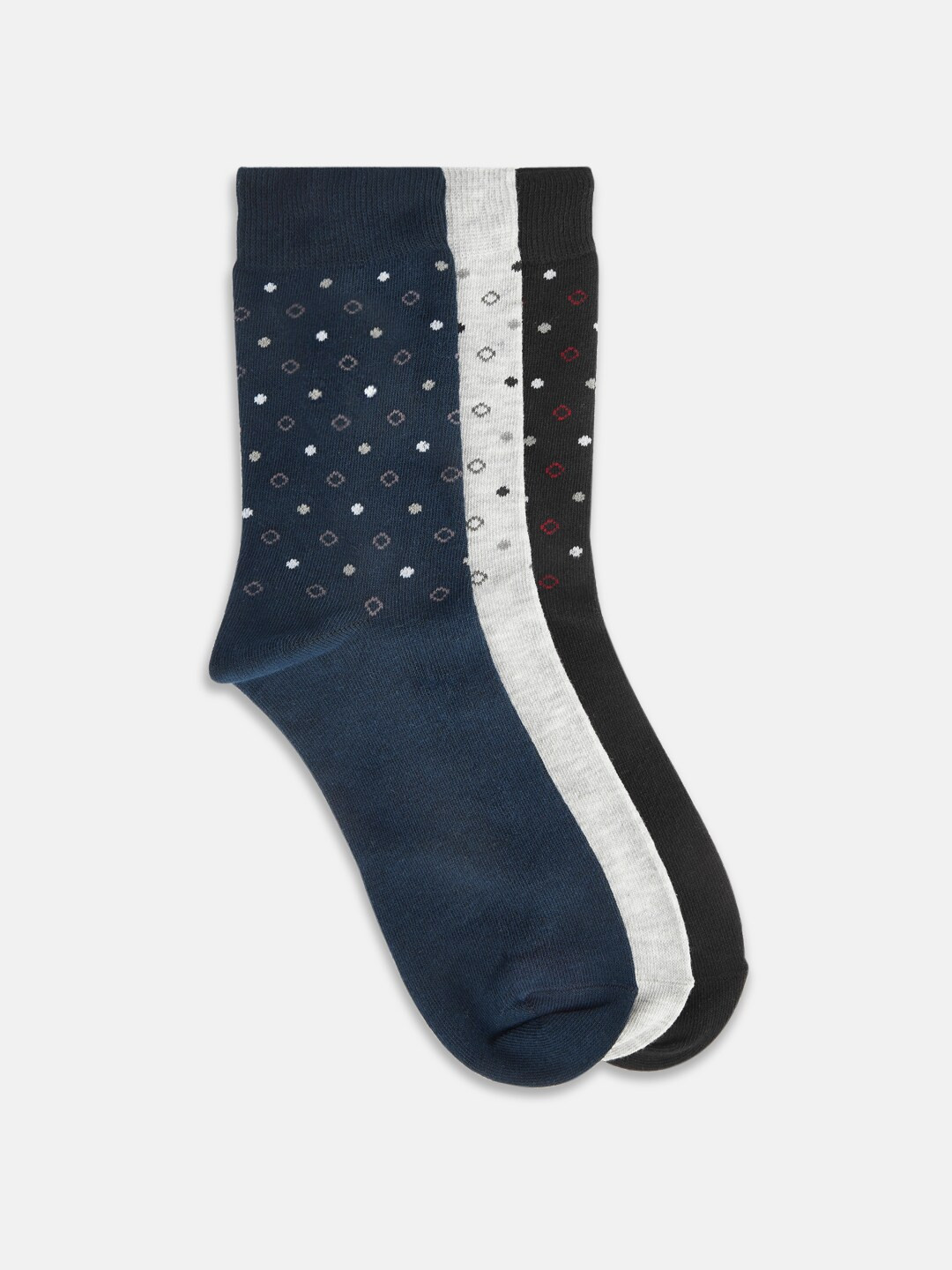 BYFORD by Pantaloons Men Pack Of 3 Patterned Calf Length Socks