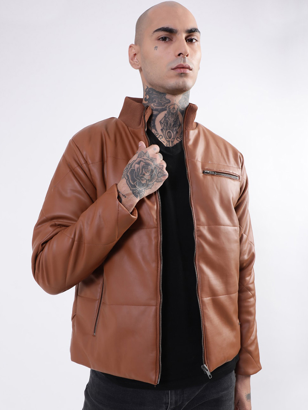 HARSAM Men Biker Jacket