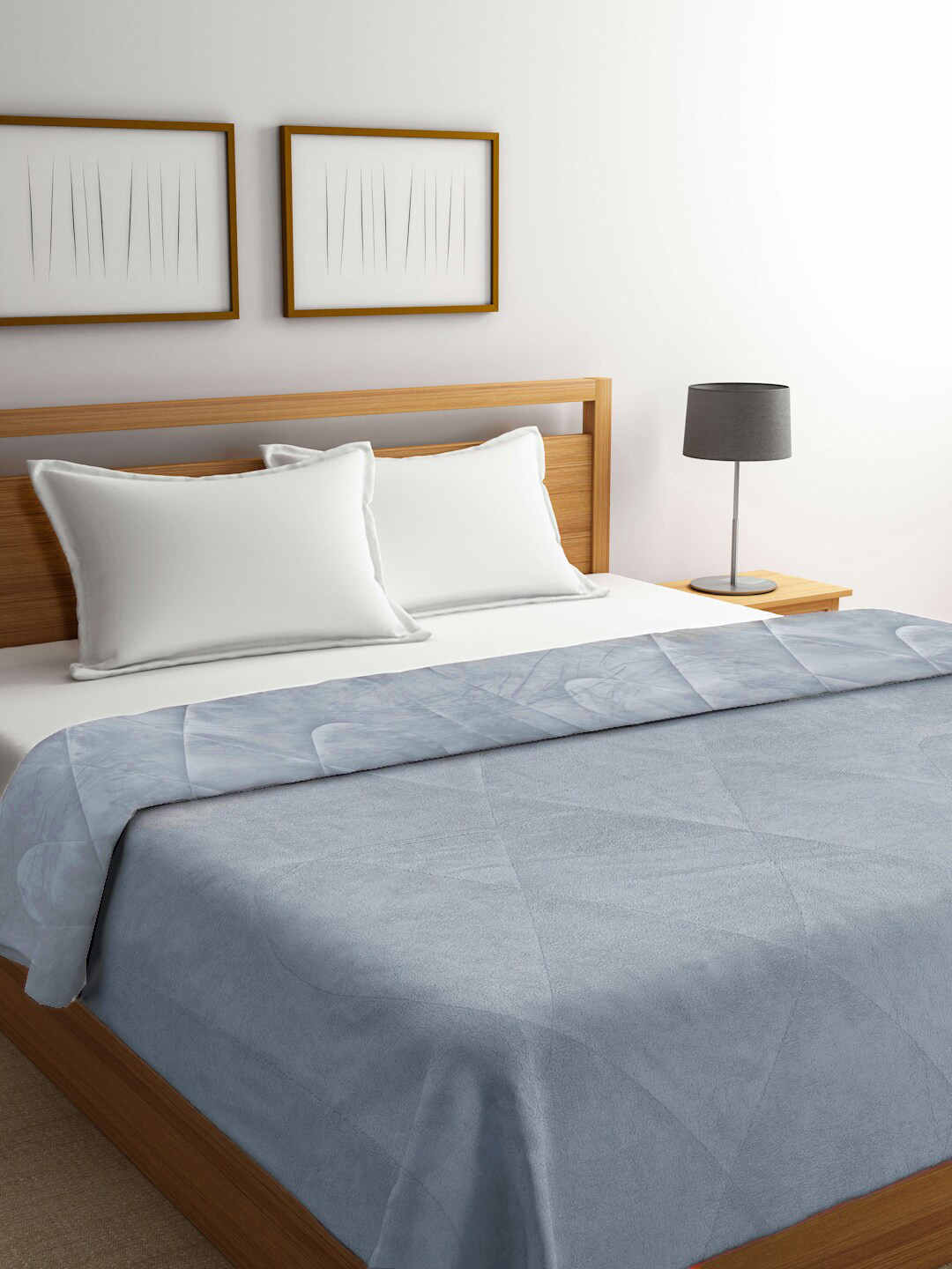 KLOTTHE Grey Heavy Winter 800 GSM Double Bed Quilt