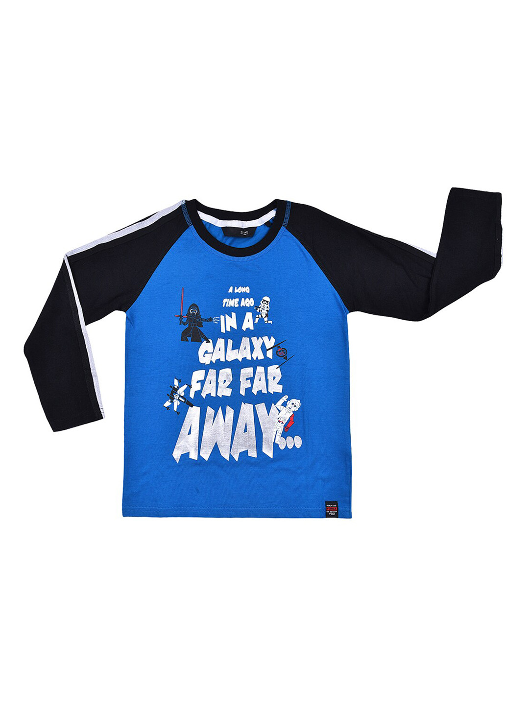 Wish Karo Boys Typography Star Wars Printed Cotton T-shirt