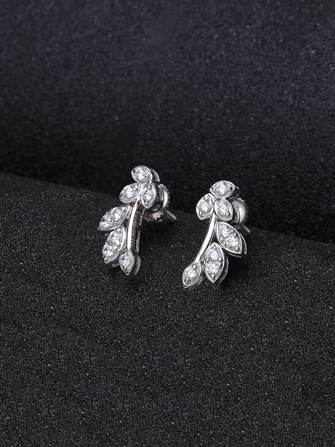Clara  Leaf Shaped Studs Earrings