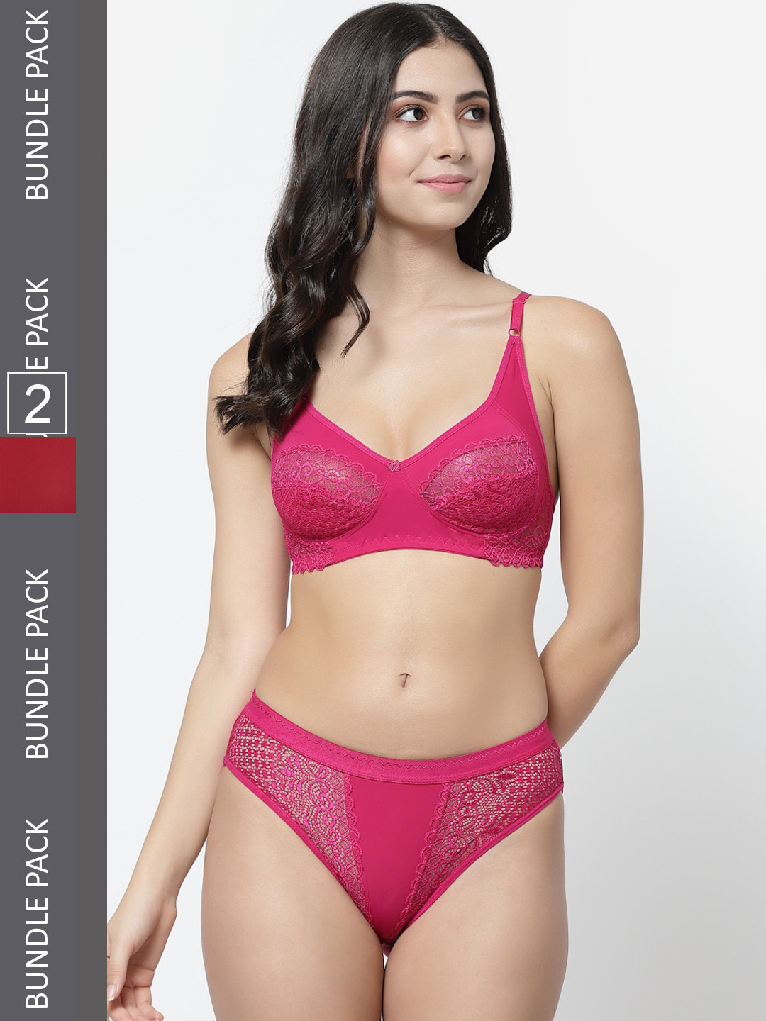Docare Pack Of 2 Self-Design Lingerie Set