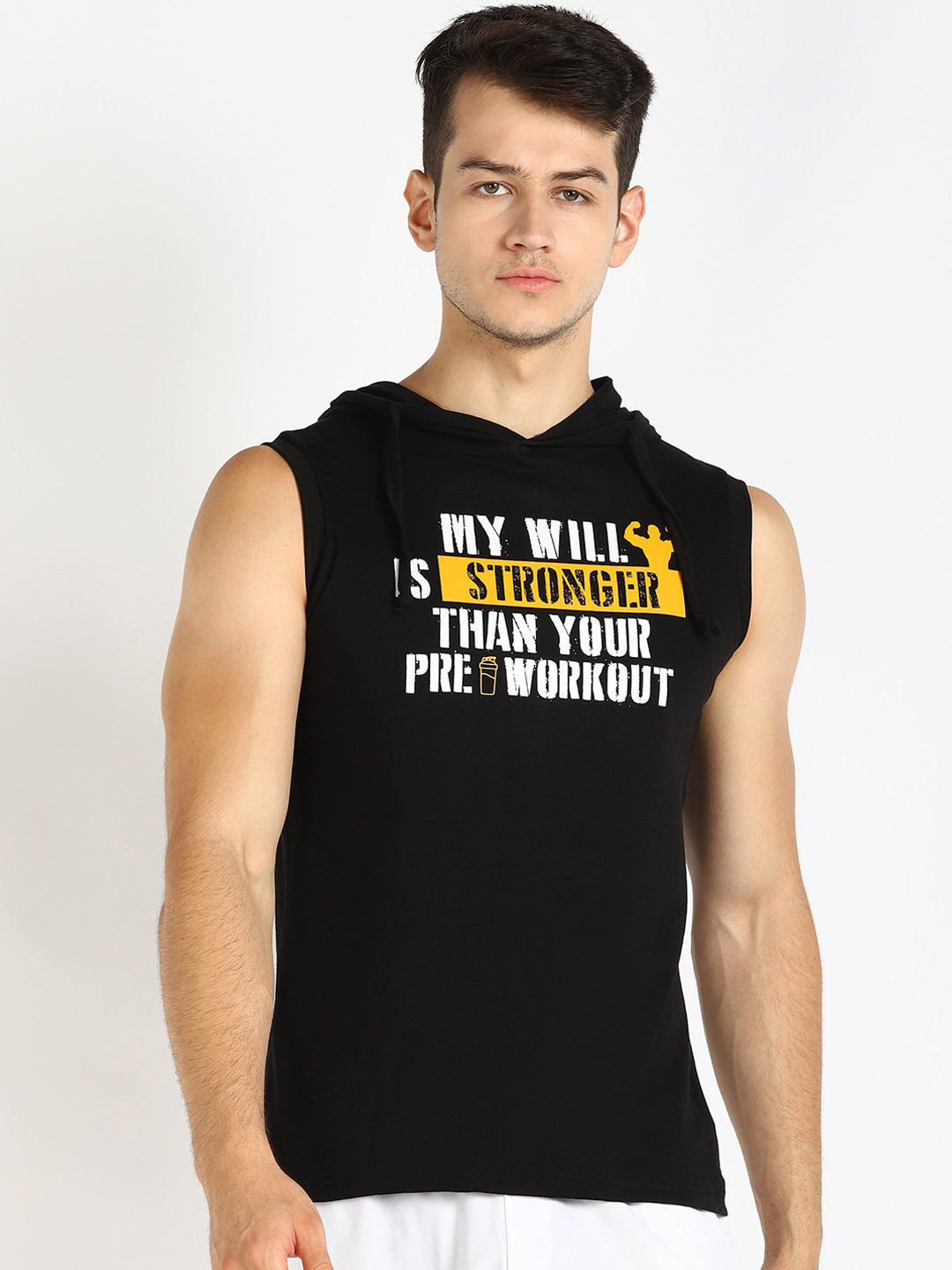 Rock Paper Scissors Men Printed Cotton Innerwear Gym Vests