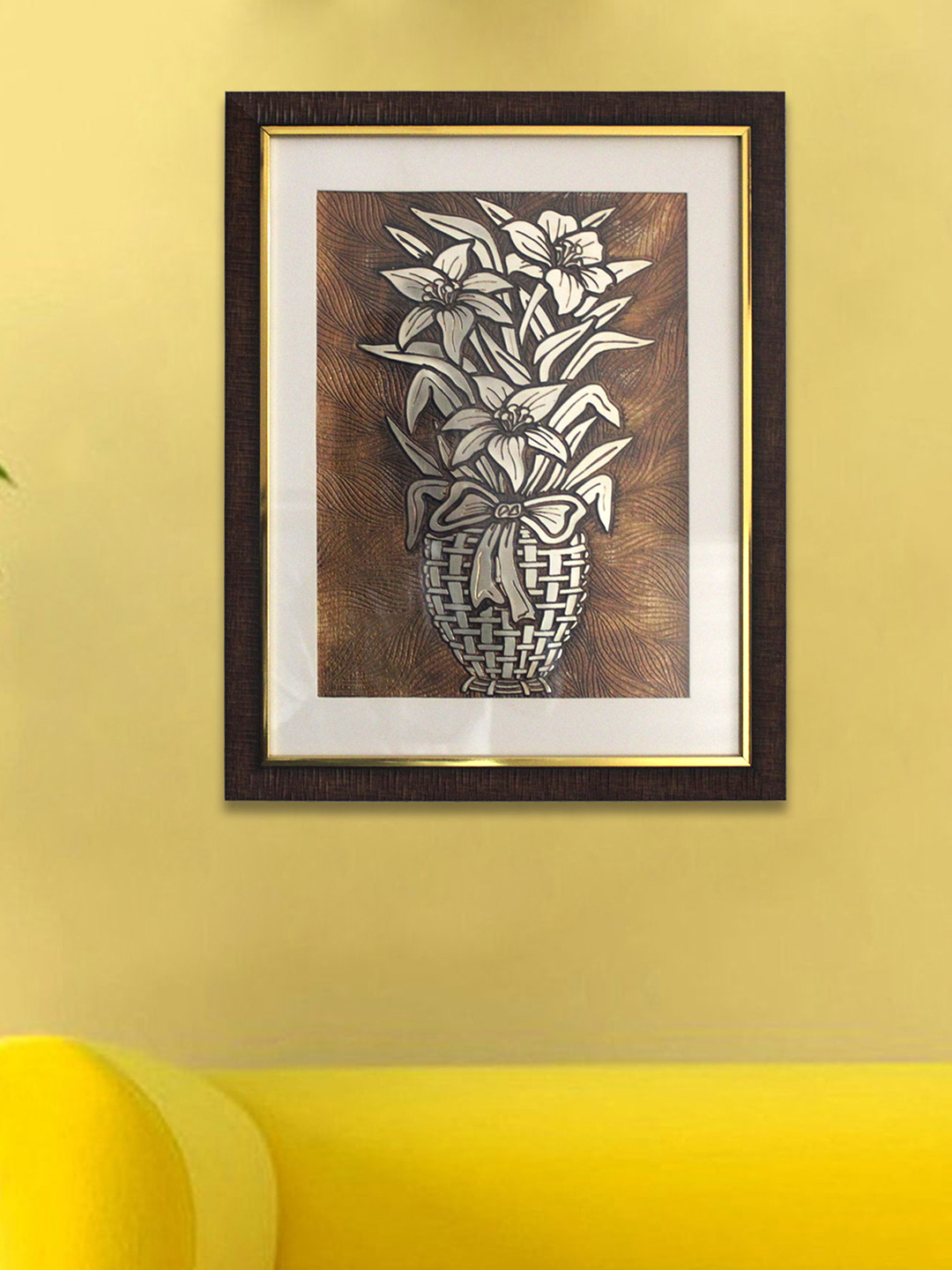 SHREE KALA HOME DECOR Mandrake Egyptian Foil Embossed Wall Art