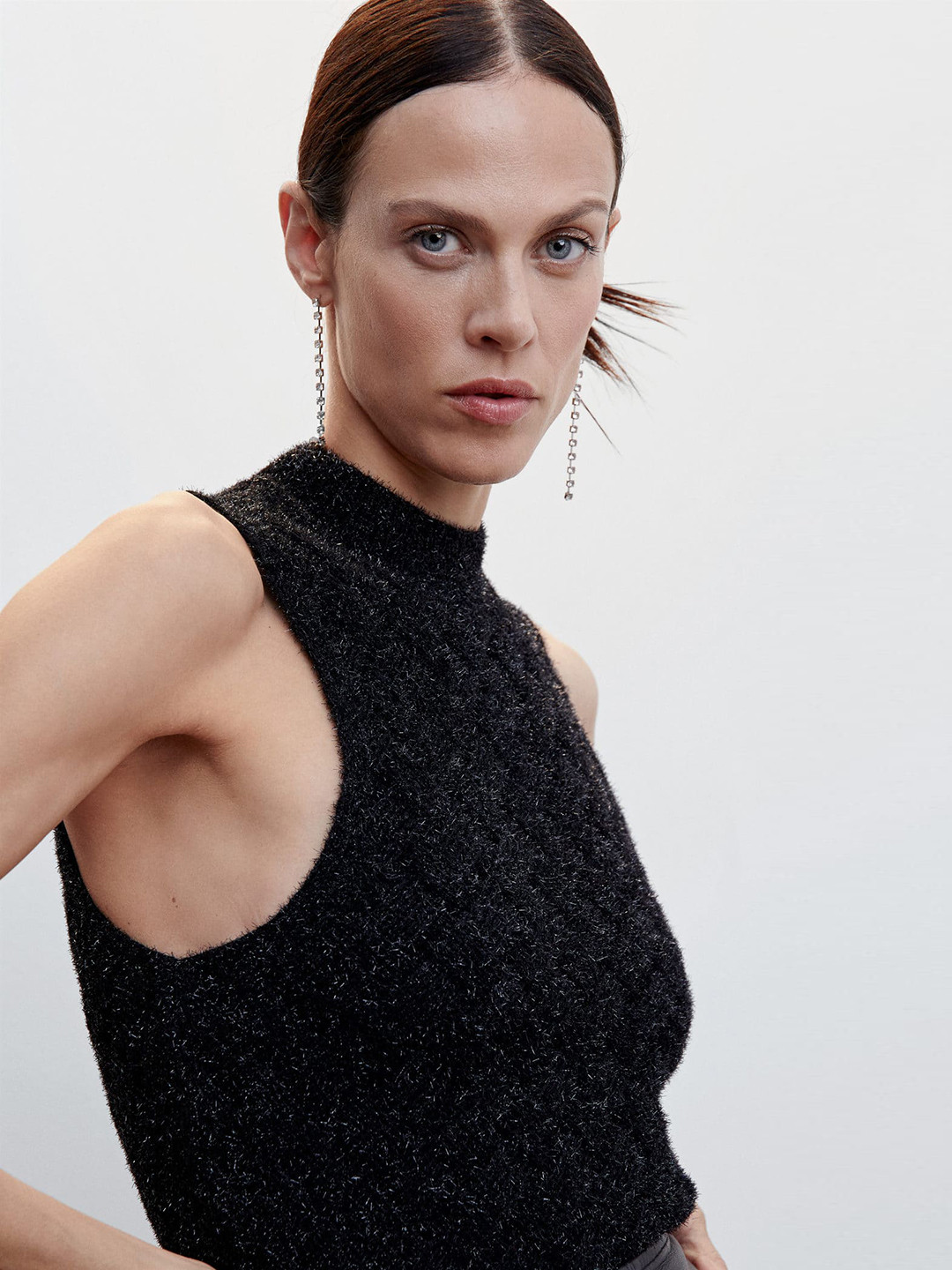 MANGO Blingy & Sparkle Party Top