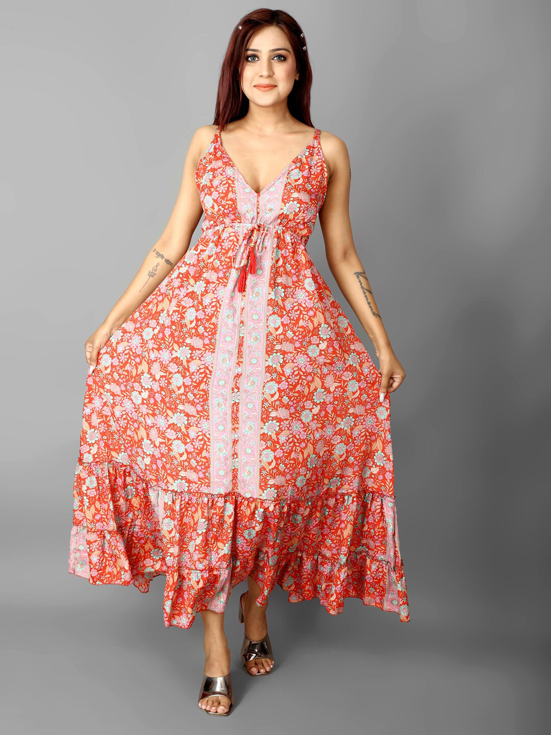 Ameeha Printed Maxi Dress