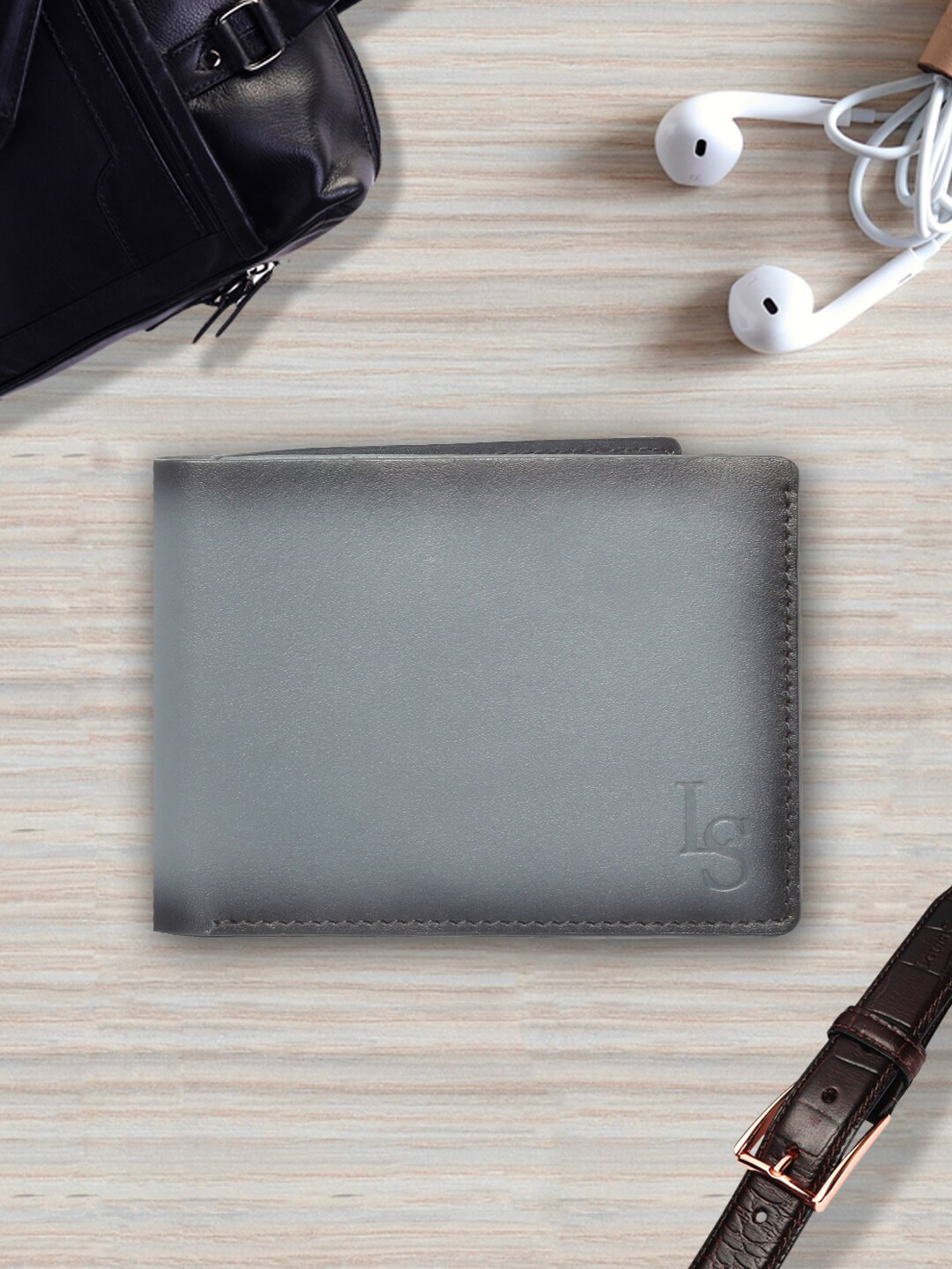 LOUIS STITCH Men Leather Two Fold Wallet