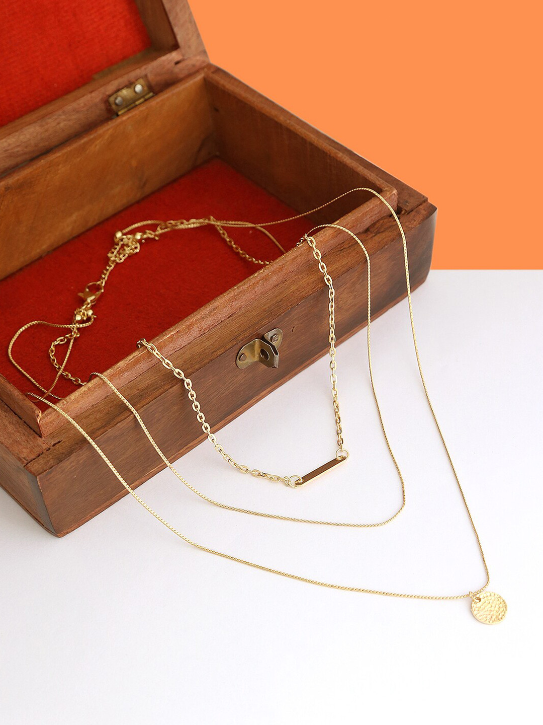 The Pari Gold-Plated Layered Necklace