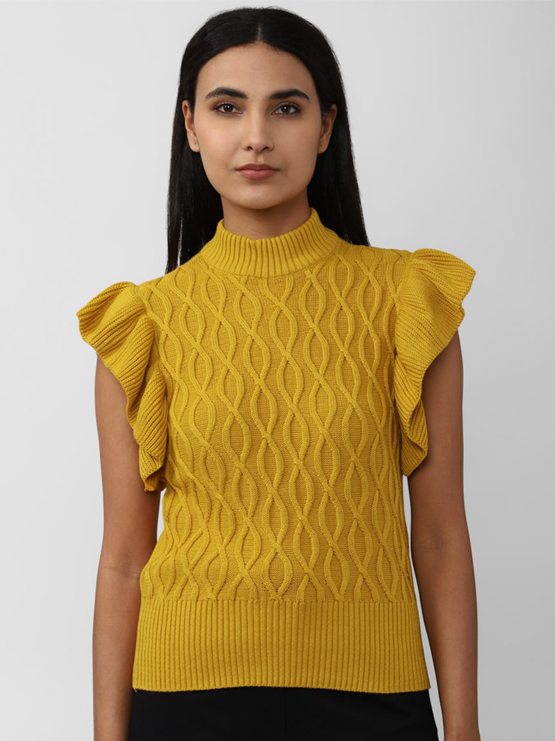 Van Heusen Woman Cable Knit Cotton Pullover Sweater