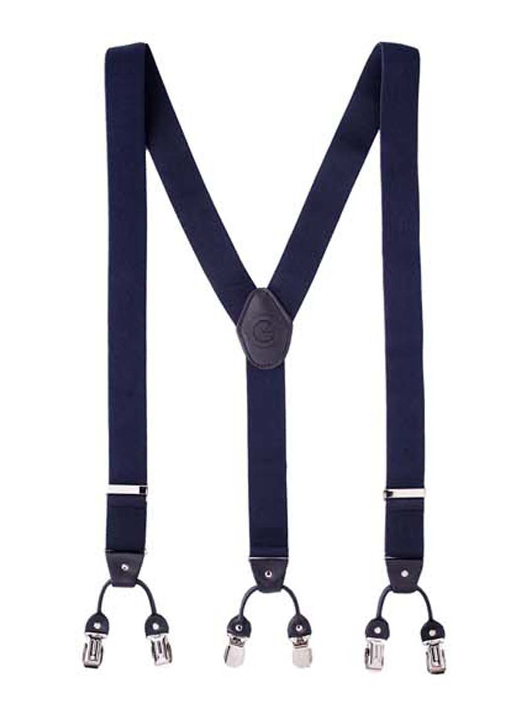 The Tie Hub Men Carbon Clip On Suspenders