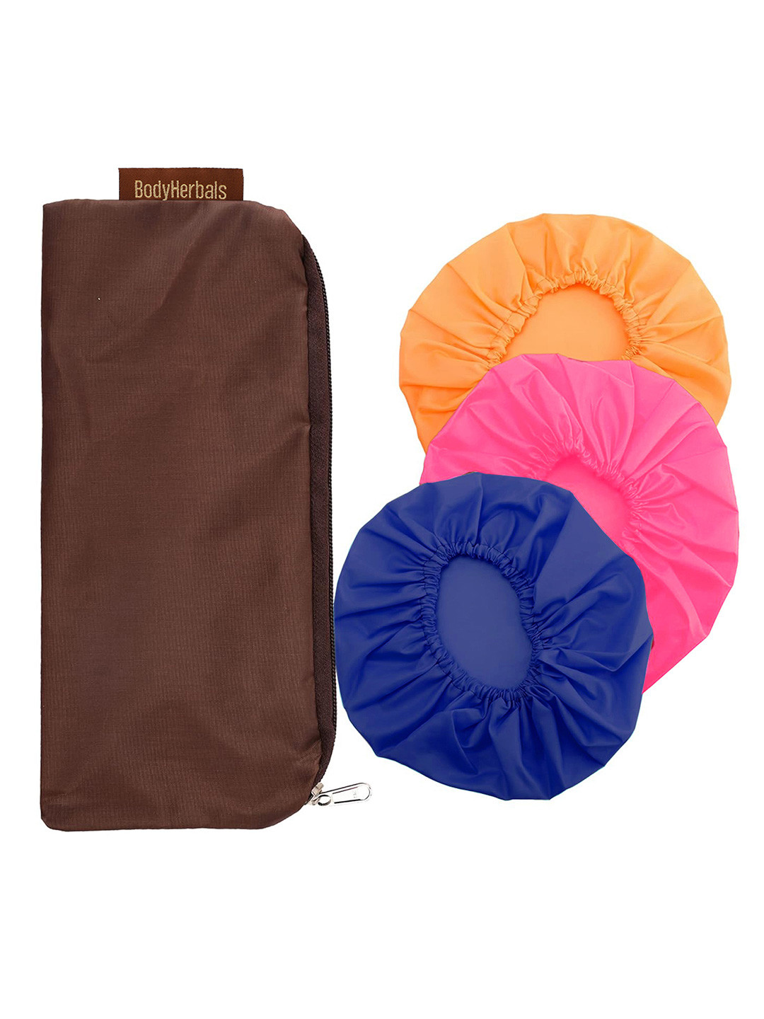 BodyHerbals Luxurious Set of 3 Reusable Shower Caps