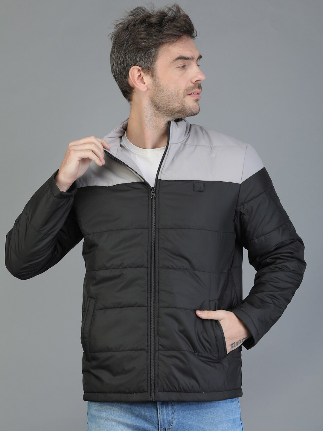 TQS Men Windcheater and Water Resistant Puffer Jacket