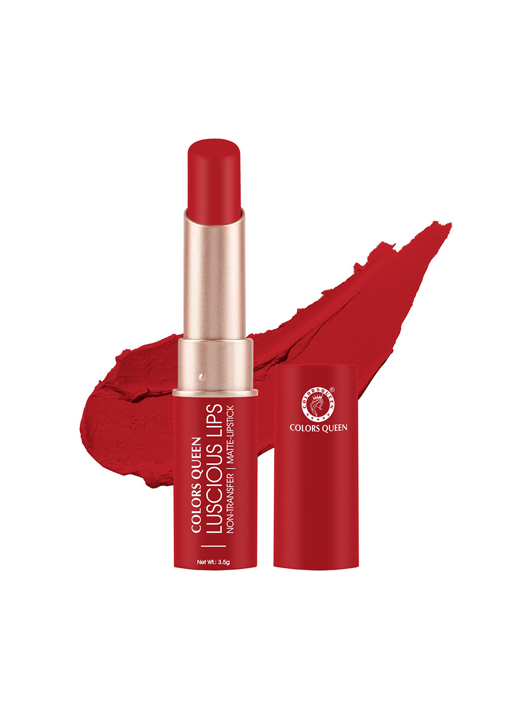 Colors Queen Luscious Lips Non Transfer Matte Lipstick 3.5g - Red Coat 08
