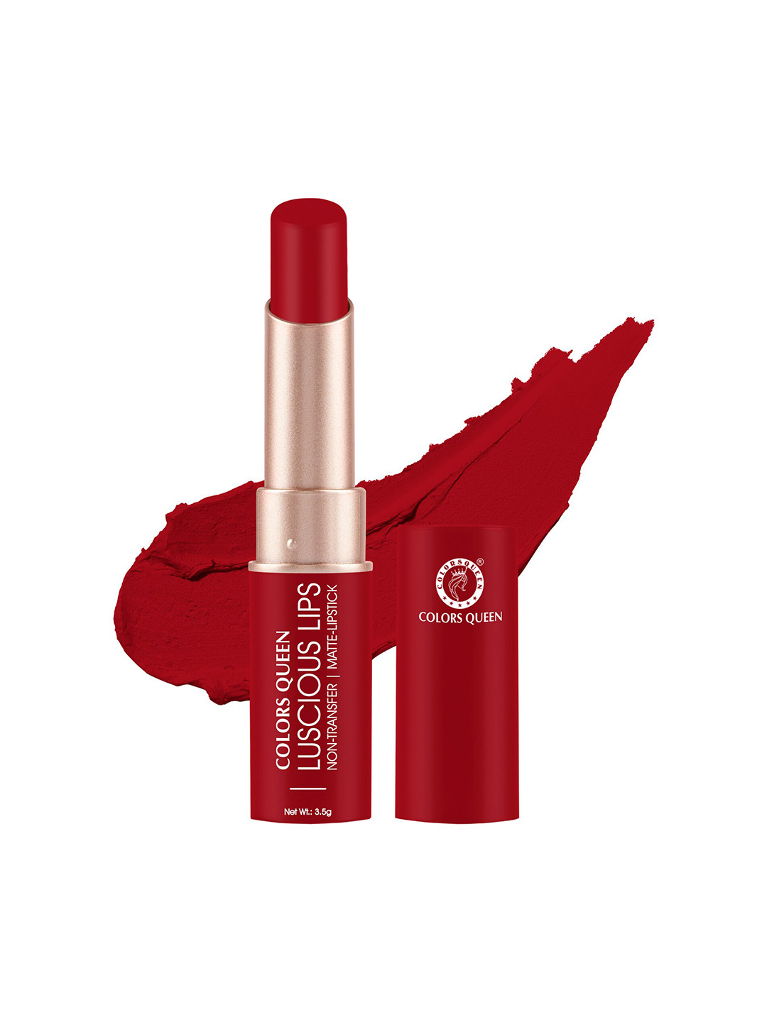 Colors Queen Luscious Lips Non Transfer Matte Lipstick 3.5g - Red Aurora 01