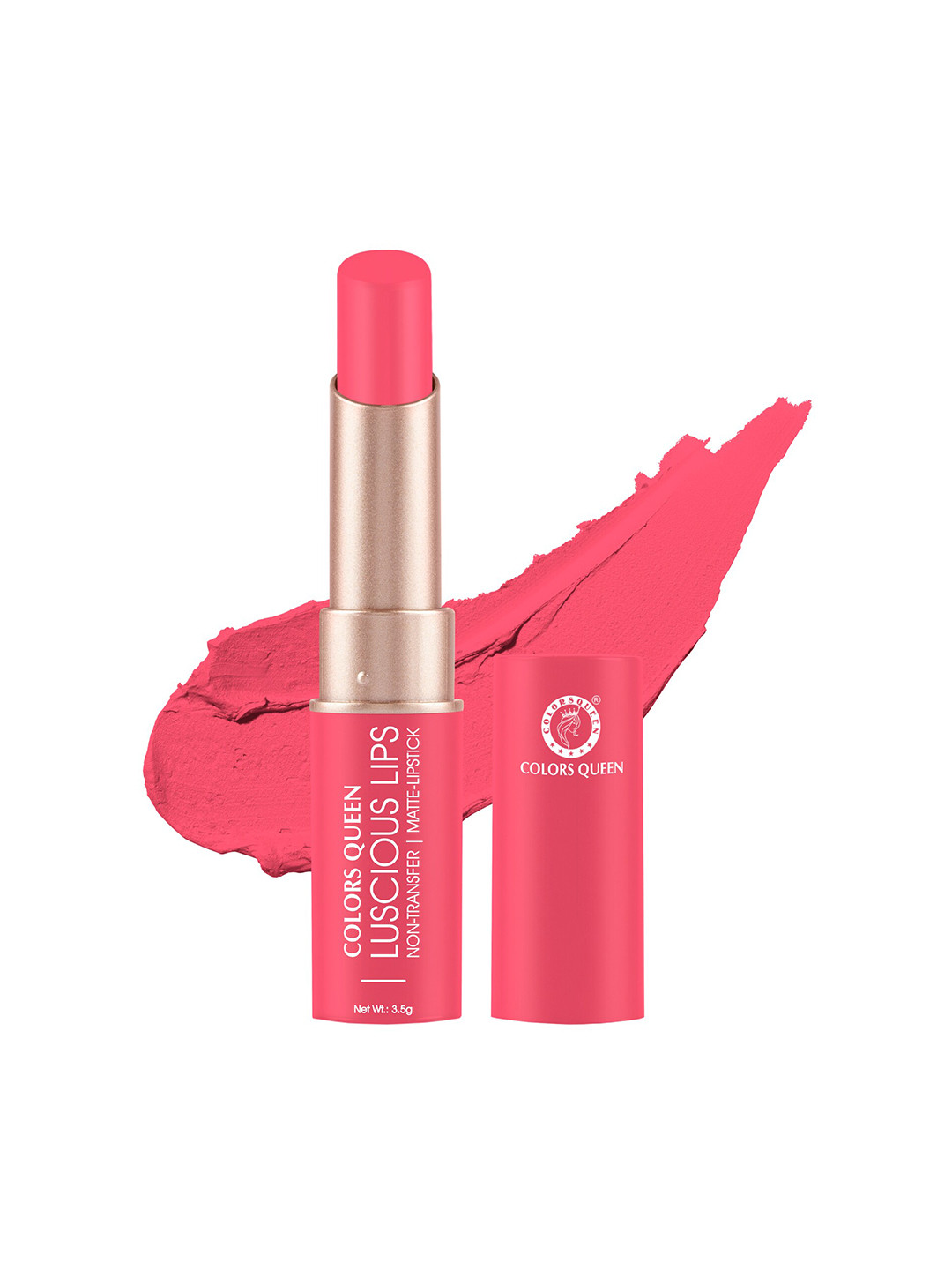 Colors Queen Luscious Lips Non Transfer Matte Lipstick 3.5g - Brink of Pink 07