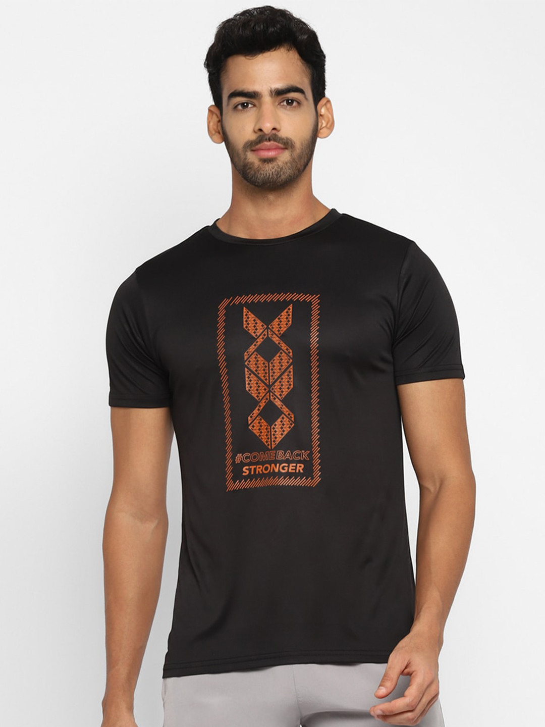 NIVIA Men Typography Printed T-shirt