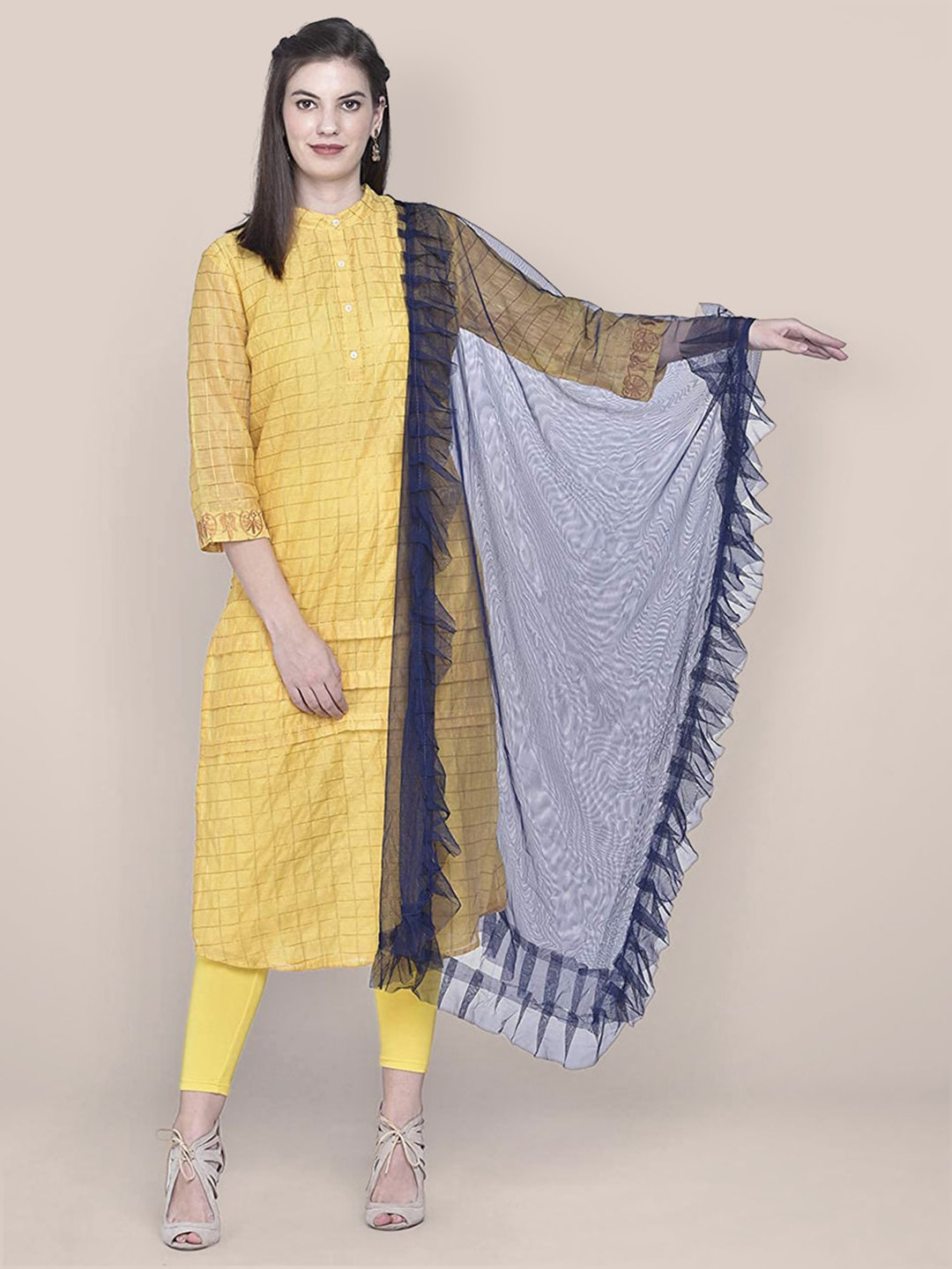 Dupatta Bazaar Ruffle Border Dupatta