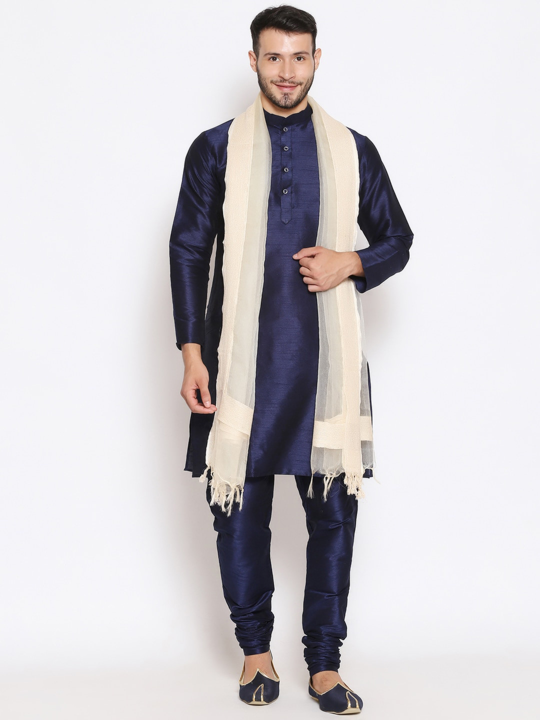 Dupatta Bazaar Woven Design Dupatta with Thread Work