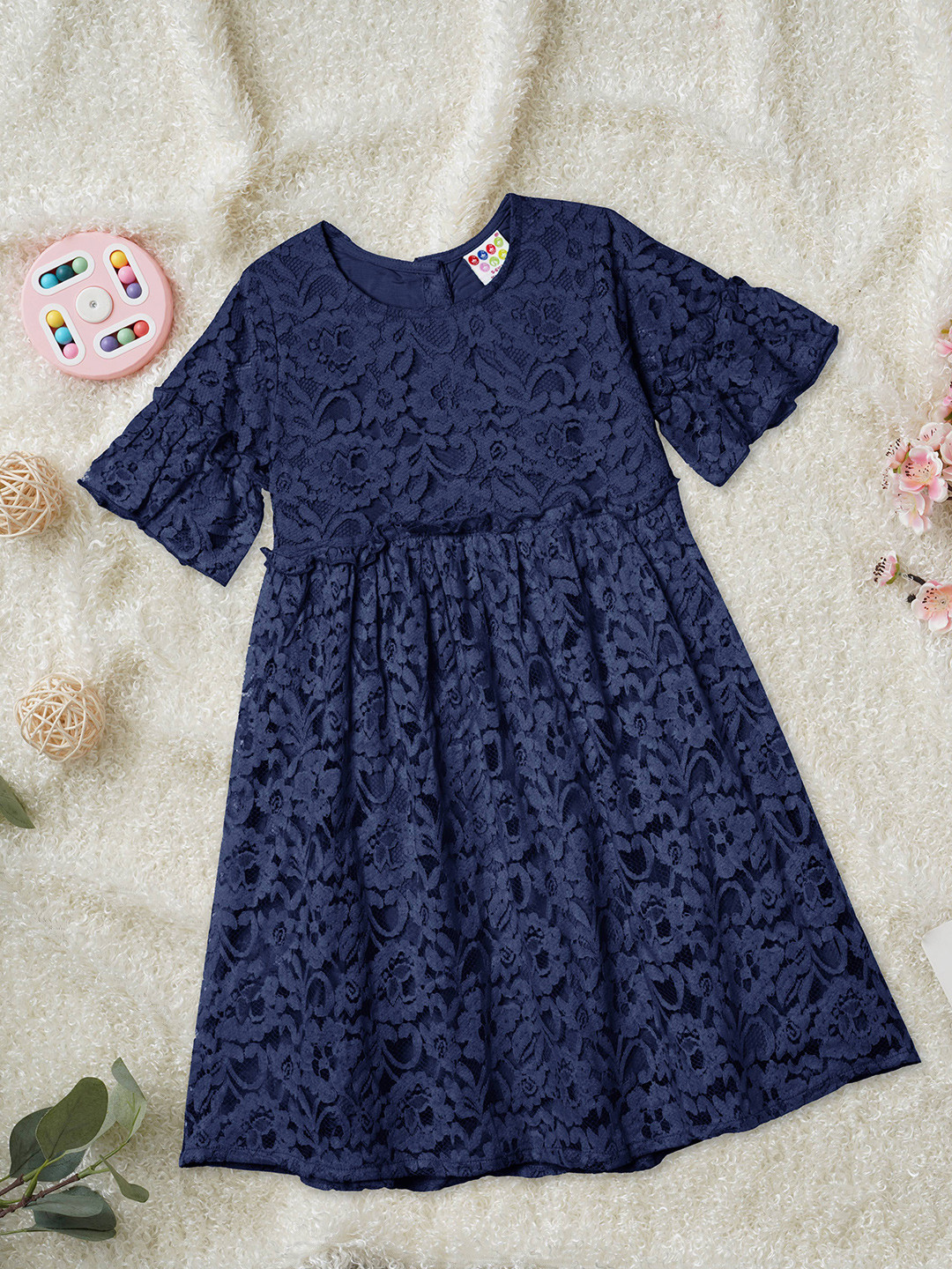 ZION Girls Lace Blouson Dress