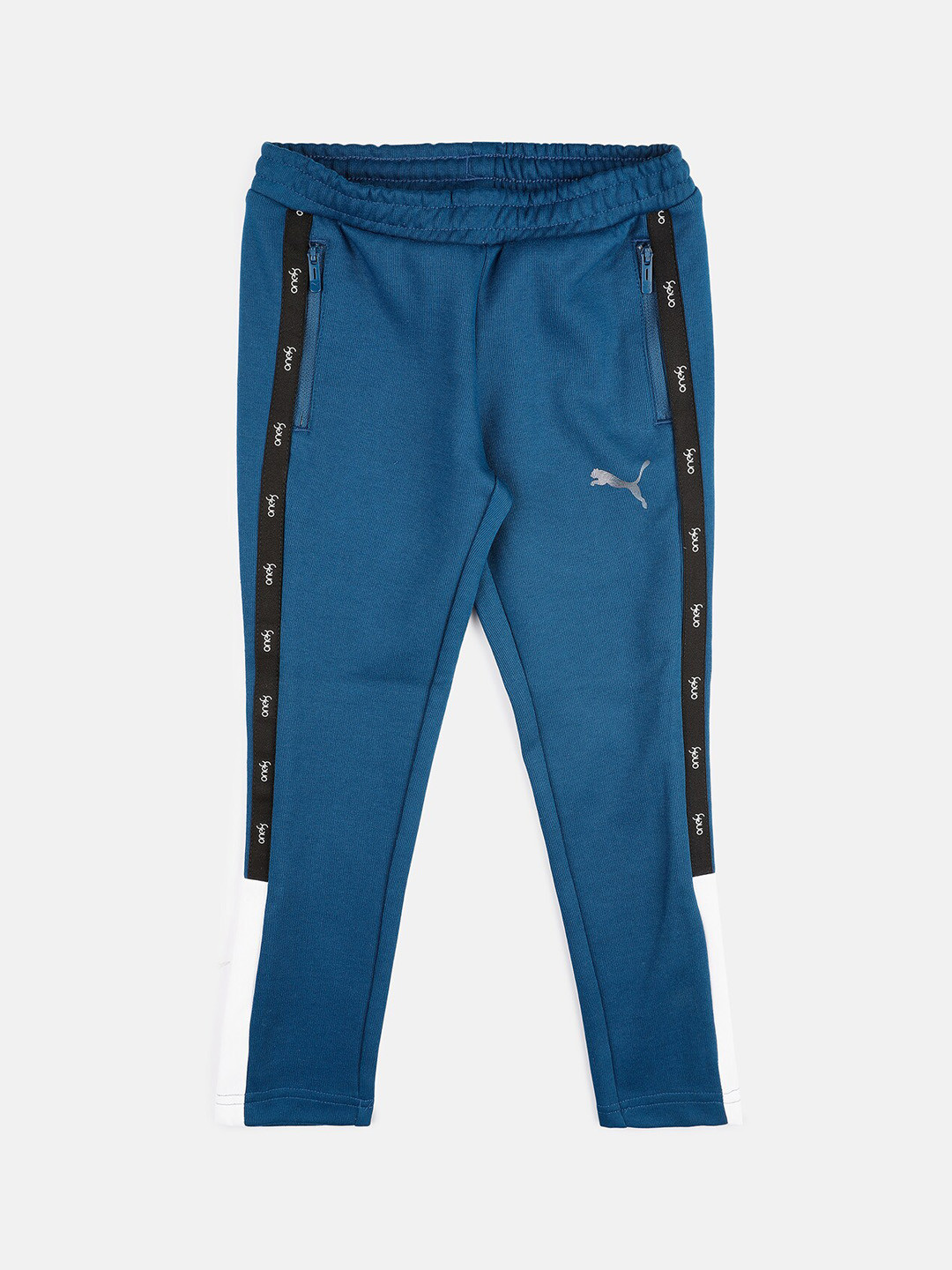 one8 x PUMA Boys Printed Slim-Fit Cotton Track Pants