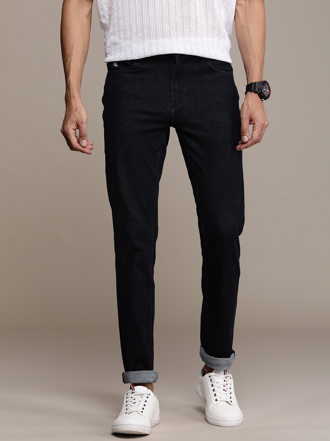 Calvin Klein Jeans Men Slim Fit Stretchable Jeans