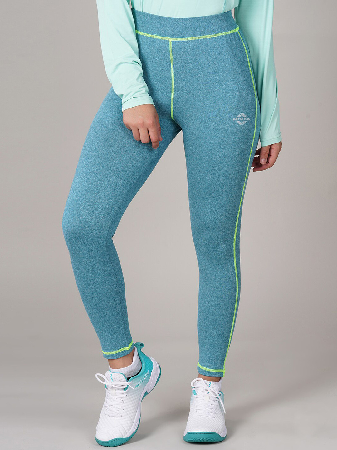 NIVIA Neo-8 Women Brand Logo Printed Slim-Fit Track Pant